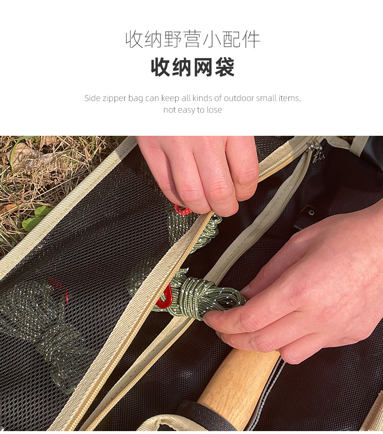 Cheap Goat Tents Outdoor camping ground nail bag large simple kit tent nail hammer portable storage bag   